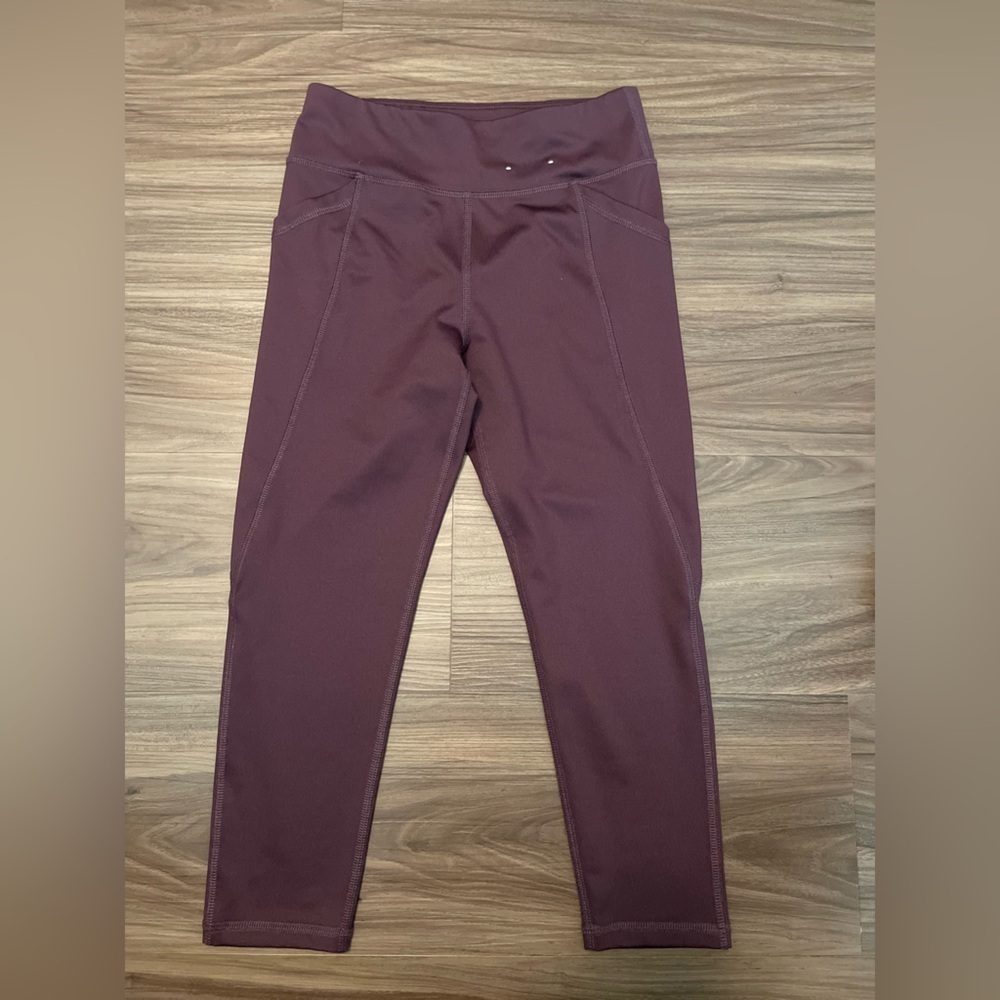 Xersion Girls Plum Quick Dry Leggings with pockets size S 7/8 - Picture 4 of 5
